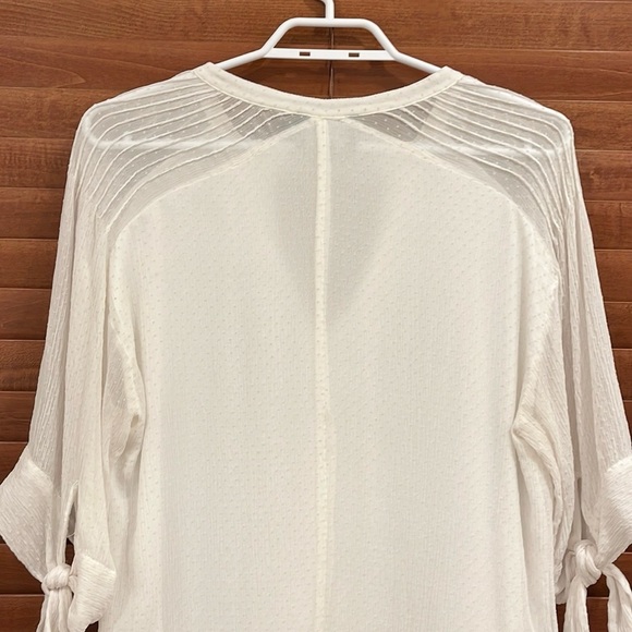 Birgitte Herskind Silk Caisa Swiss Dot Short Sleeve Blouse - Picture 9 of 16